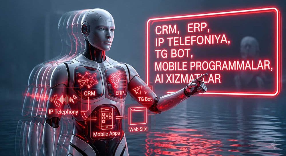 CRM, ERP, IP telefoniya, Telegram bot, AI chat, SMM, Bitrix24, Amocrm — 1