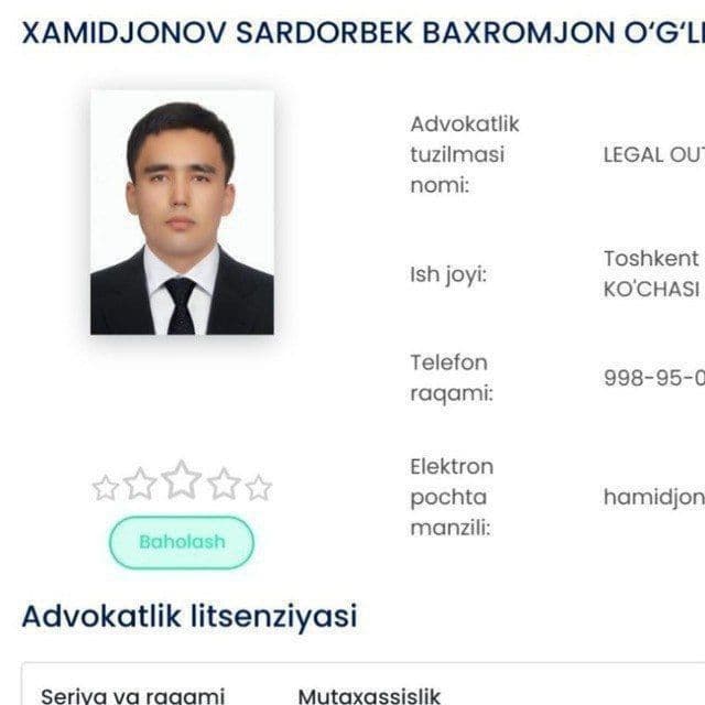 Jinoyat ishlari boʻyicha advokat. Maxfiy, qonuniy, qat’iy himoya. — 2