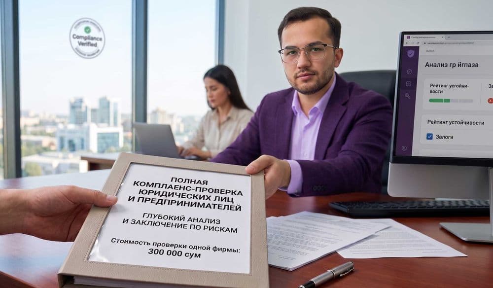 Полная комплаенс-проверка юридических лиц и предпринимателей. — 1