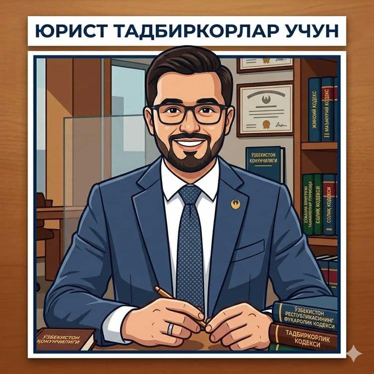 Юрист хизмати (тадбиркорлар учун) Онлайн. Масофавий. — 1