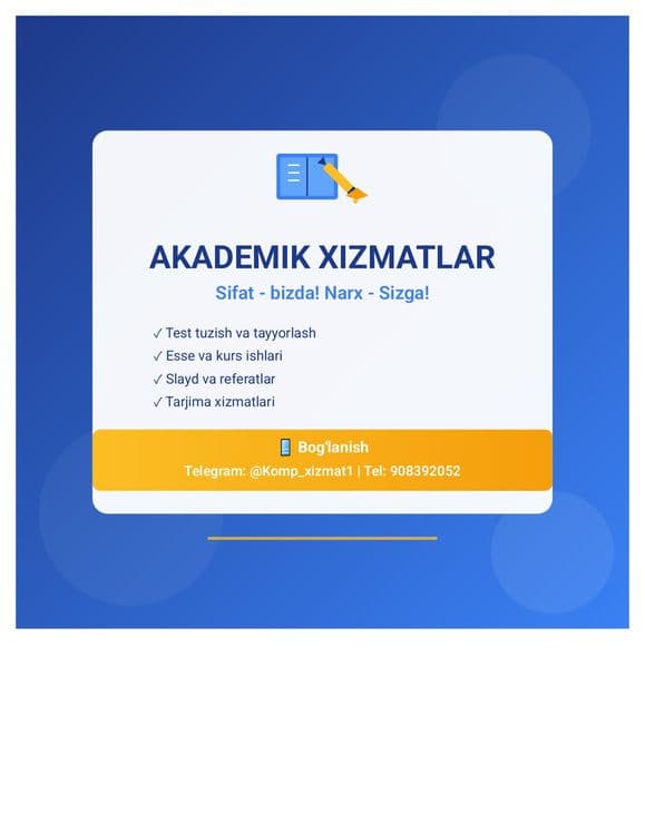 Kompyuter xizmatlari siz uchun — 1