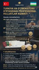 Turkiya davlati uchun Konsulting va tarjima xizmatlar.