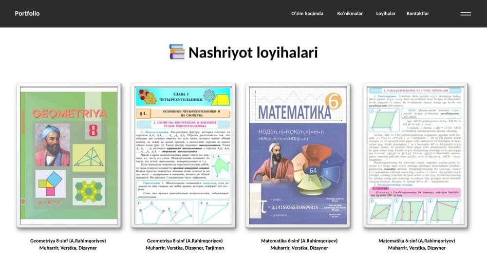 Tarjimon | Kitob dizayneri | Muharrir — 5