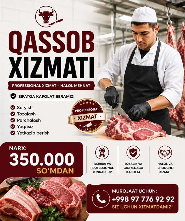 Qassob xizmati arzon va halol — 1