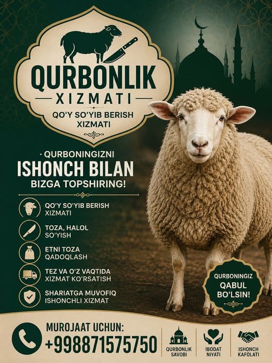 Qasob xizmati qurbonlik uchun — 1