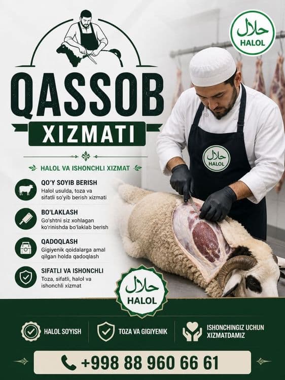Qassob xizmati FARGONA 24/7 — 1