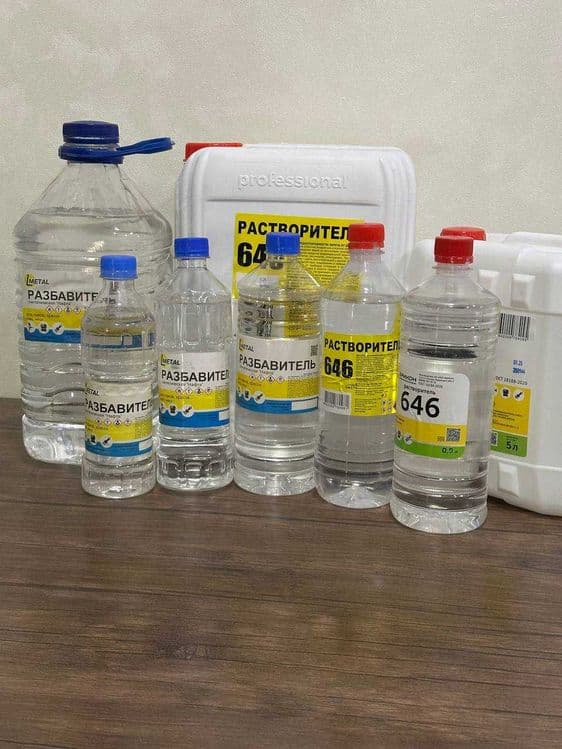 Rastvaritel 646 R-4 OPTOM xamma xajimdagisidan mavjud — 2