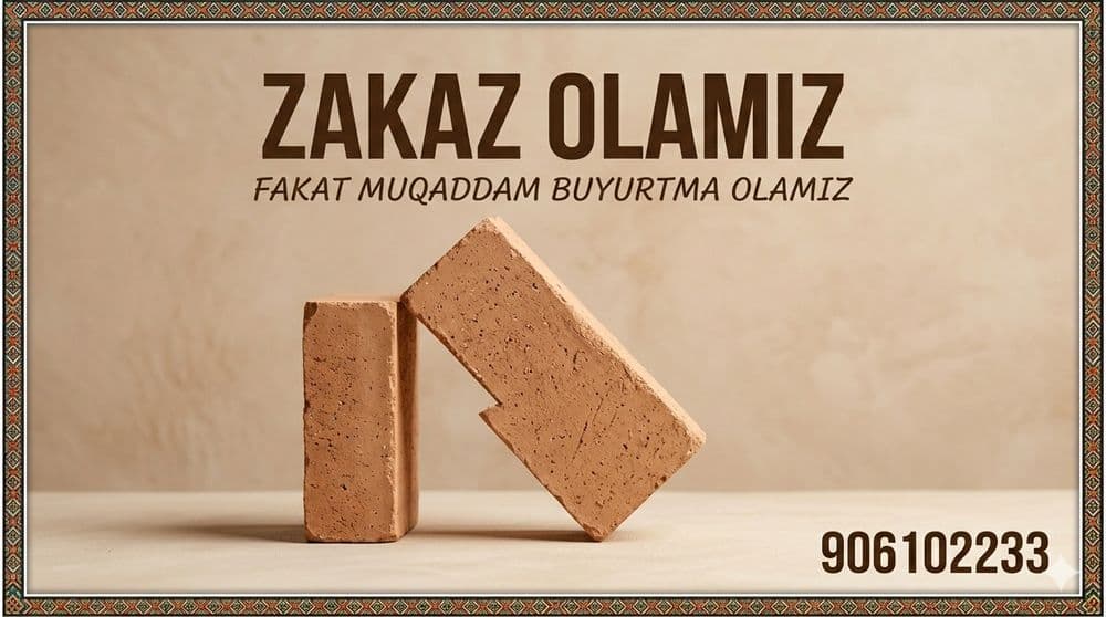 Xom g'isht buyurtma olamiz — 1