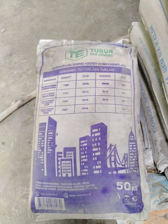Turon Eco va Naval Sement | M450-M550 | Arzon Narxda — 2