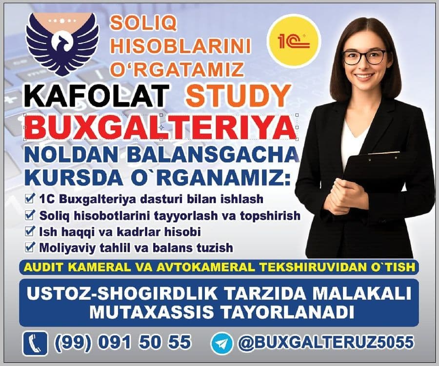 Buxgalteriya kurslari Bugalteria — 5
