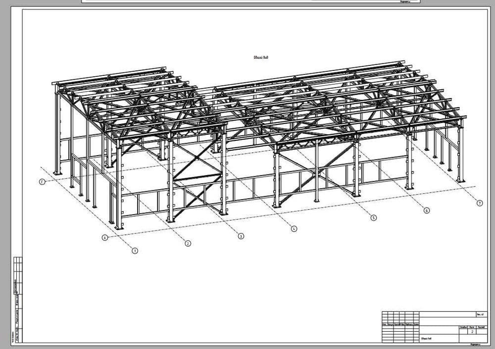 Услуги разработки КМД (металлоконструкции), в ПО Tekla Structures — 6