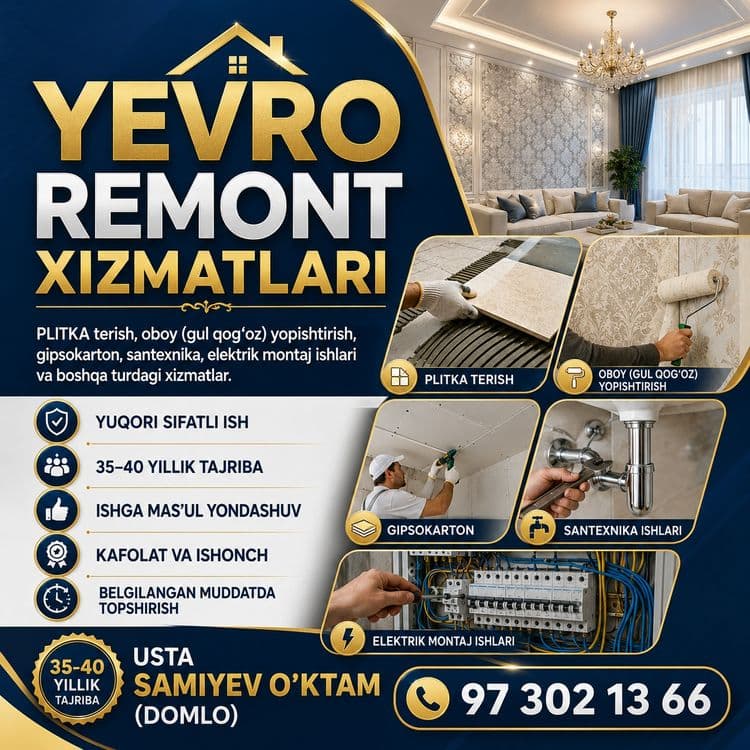 Yevro remont xizmatlari — 1
