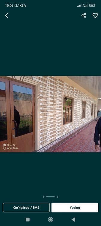 Travertin Navoiy fasad ishlari — 6