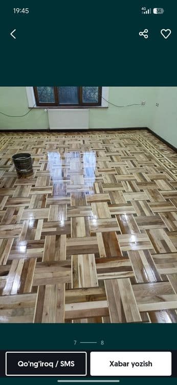 Шлифовка пол паркет ламинат декор йолки ламинат киламз — 4