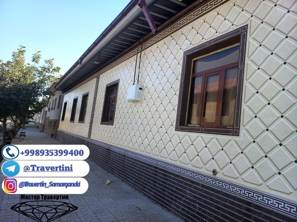 100-ming kvadrati Травертин Самарканд Travertin Samarqand — 2