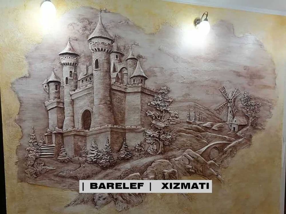 Barelef, Devor Rasmlari, Karniz-Kolonna Bezagi (tiyaga turlov), rassom — 3