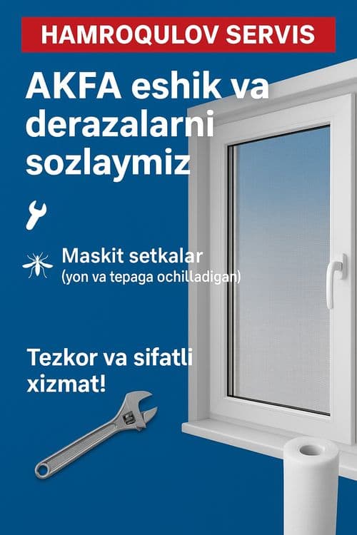 Akfa Eshik va Derazalar: Ishlab chiqarish, O‘rnatish va Sozlash! — 4
