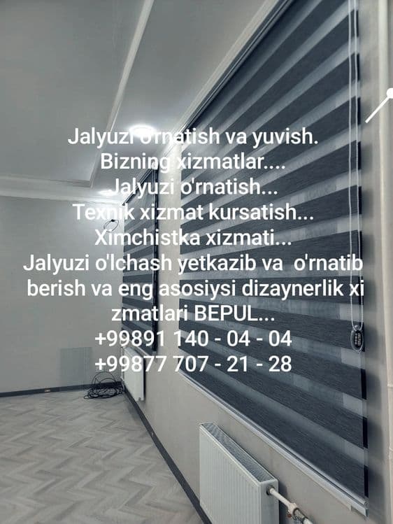 Жалюзи ювиш, урнатиш, тамирлаш.  Jalyuzi o'rnatish va yuvish qoqon — 1