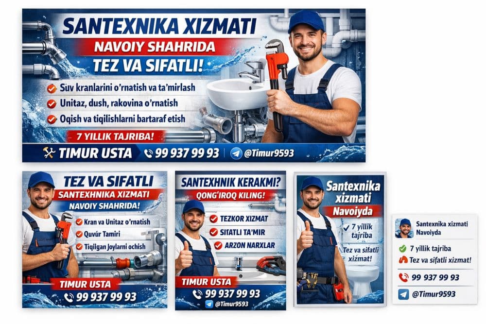 Сантехник монтаж, Santexnika Xizmati, Usta Santexnik Santexnika Remont — 2