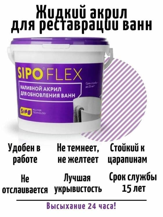 Реставрация ванн Эмалировка ванной Жидким Акрилом Мрамор Эмалью — 3