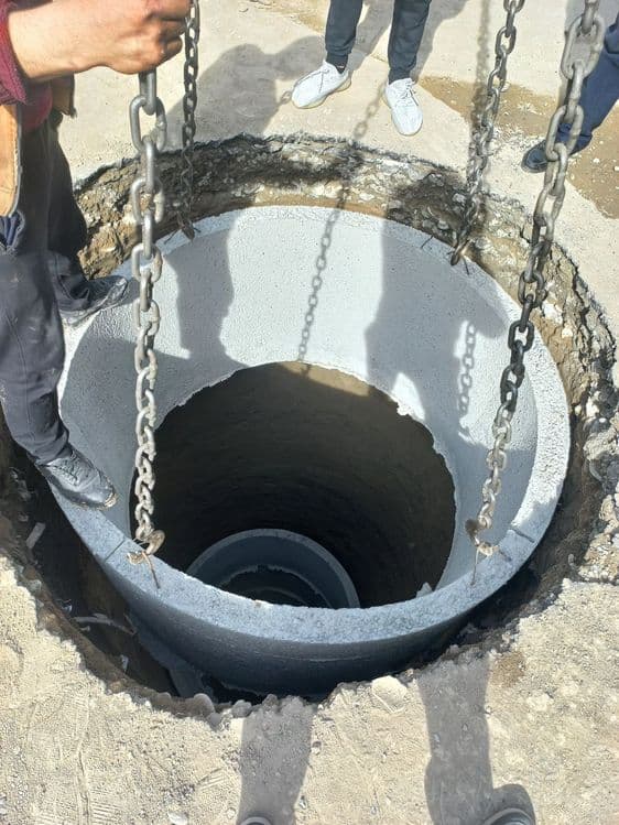 Quduq qozamiz kalodes òrnatamiz кольцо колодец — 1