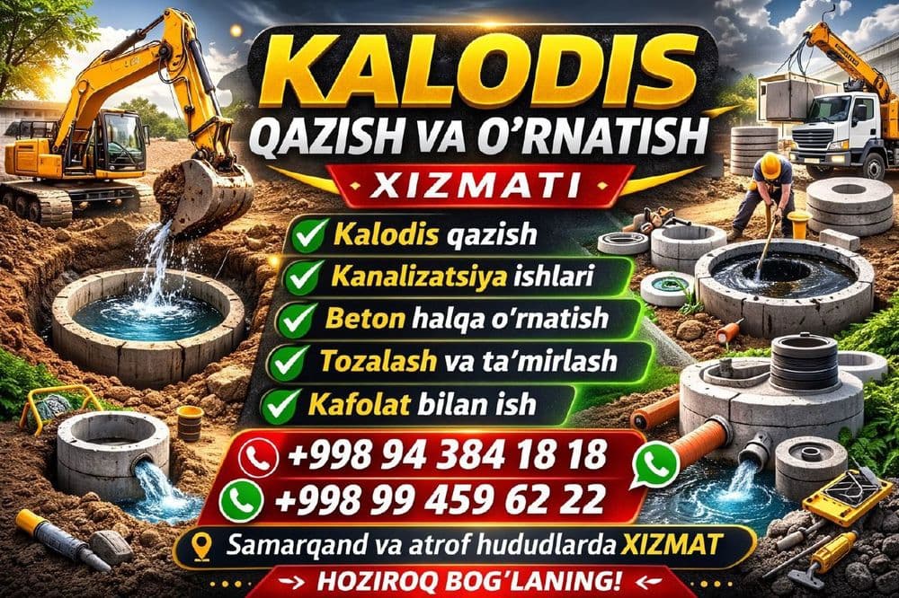 Quduq kovlab kalodis oʻrnatamiz — 2