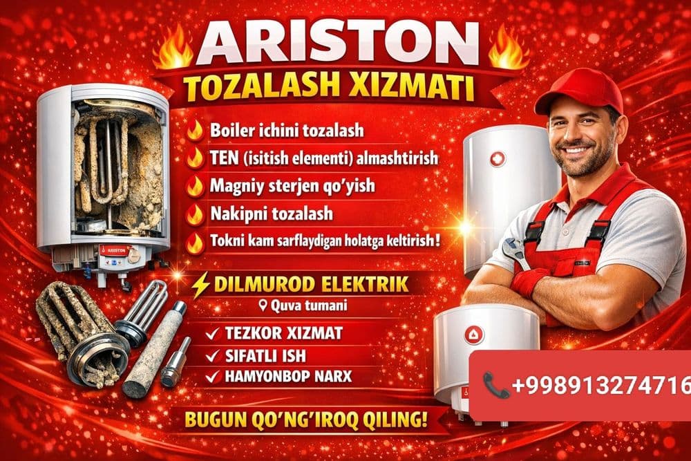Elktirka santehnika hizmatlari Fargona boylab — 4