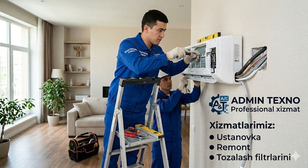 Proffesional Konditsioner Ustanovka xizmatlar — 1