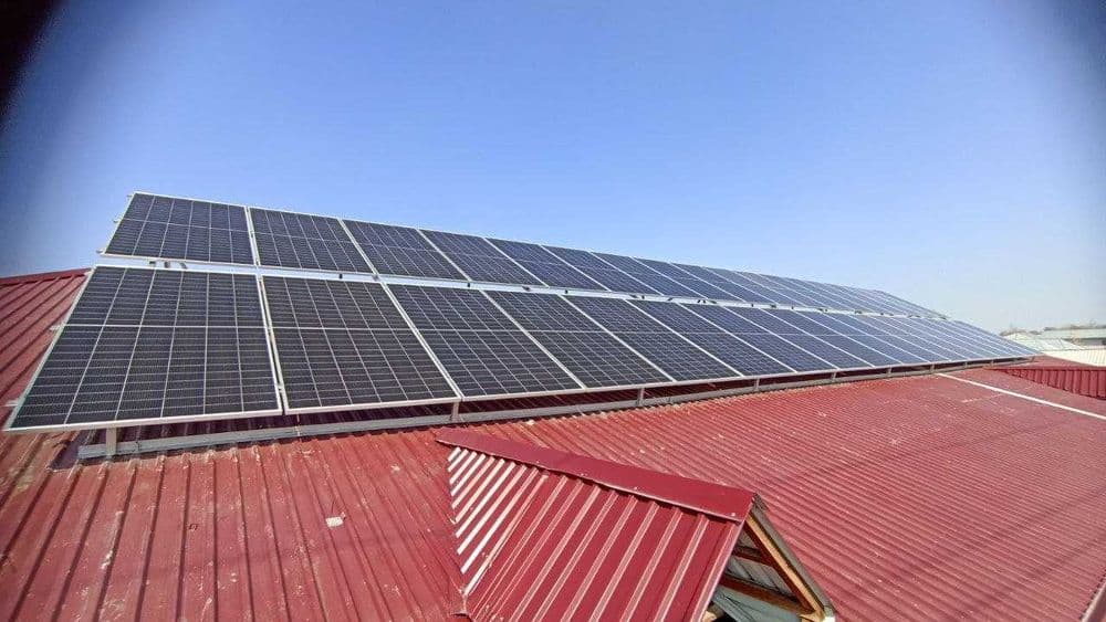 Quyosh panel podkluch ustanovka - установка солнечных панелей — 2