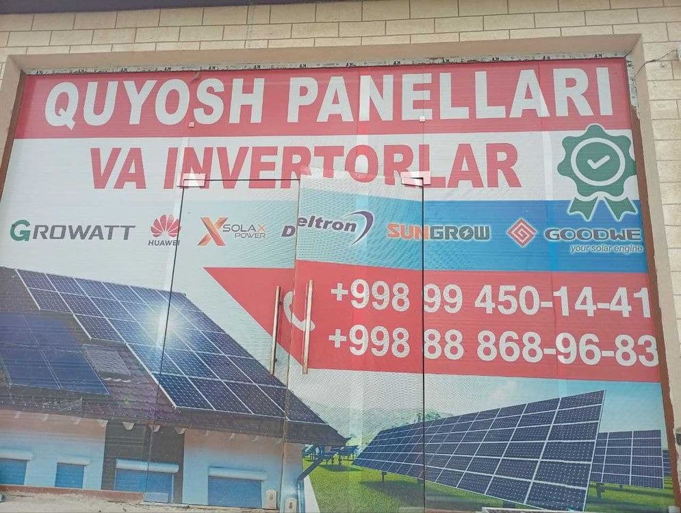 Quyosh panellari ornatish ва сотиш. Subsidiya asosida 20% chegirma. — 2