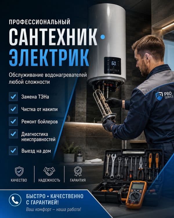 Сантехника электрика Santexnika Elektrika замена тена — 2