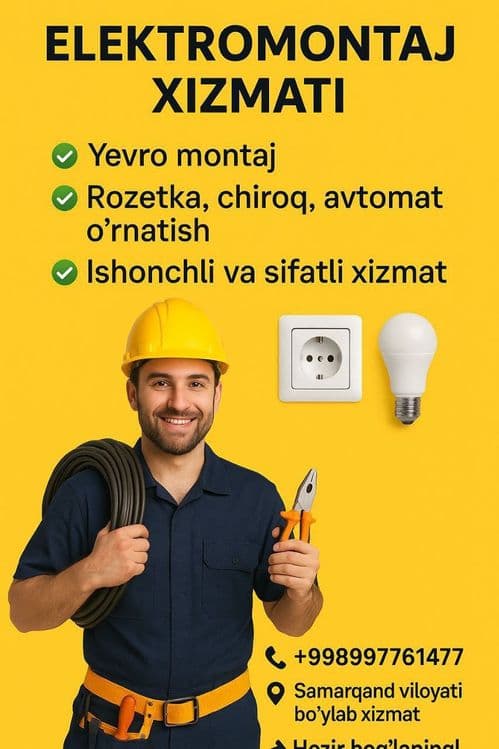 Elektromontaj xizmati — 2