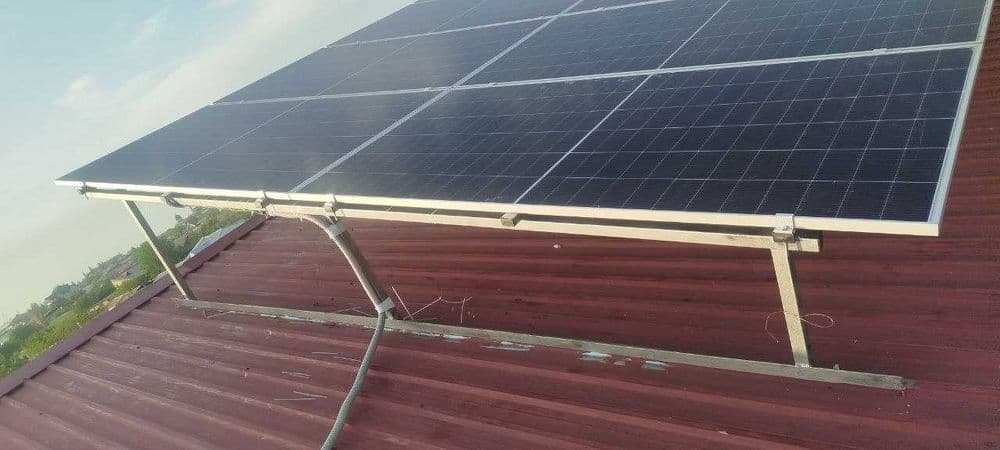 Quyosh panel podkluch ustanovka - установка солнечных панелей — 4