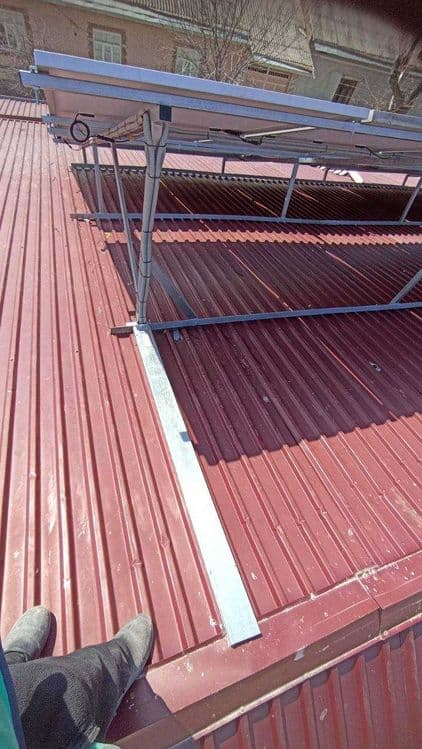 Quyosh panel podkluch ustanovka - установка солнечных панелей — 4