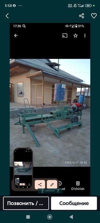 Hom gisht ishlab chiqarish stanogi IPhone 17 promax ga almashtiraman — 6