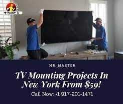 TV master kronshteyn ustanofka televizori 24/7  по монтажу телевизоров — 1