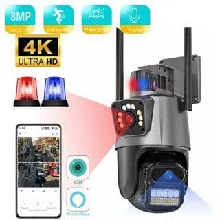 Video kuzatuv kamera Wifi-4G 360° градус наружная камера — 3