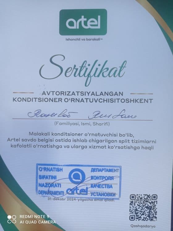Konditsionerlarni o'rnatish Установка Кондиционеров — 2