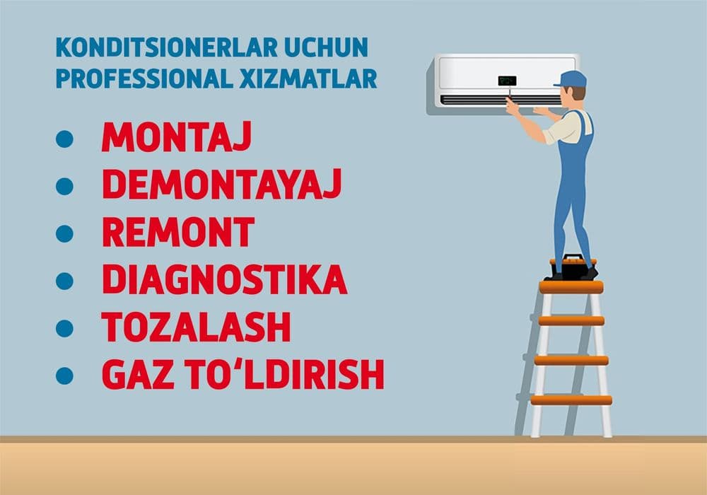 Konditsioner O'RNATISH / УСТАНОВКА Кондиционеров — 6