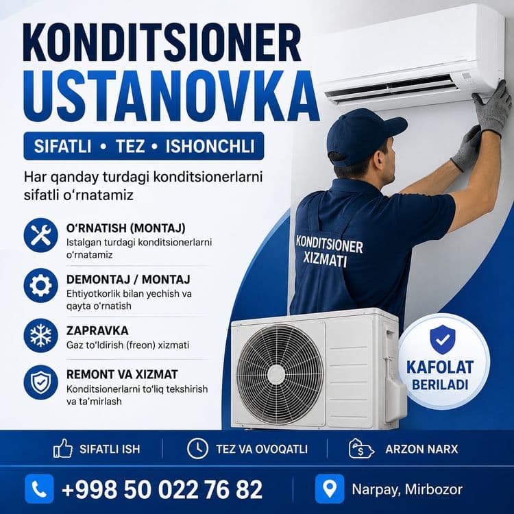 Konditsioner ustanovka — 1