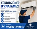 Кондиционер урнатиш хизмати, konditsioner o'rnatamiz, установка