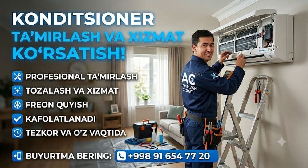 Konditsaner o‘rnatish va tamirlash — 1
