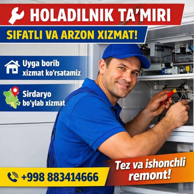 Ремонт холодильников / Holodilnik tamiri – sifatli va arzon! — 1