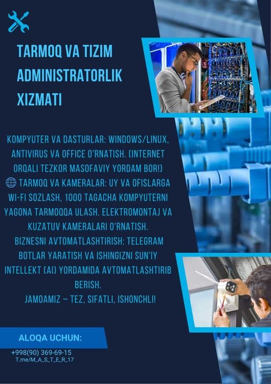 Axborot Texnologiyalari (AT) va Texnik Xizmatlar! — 2