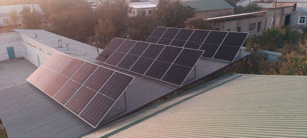 Установка солнечных панелей Quyosh panel, куйош панел — 5