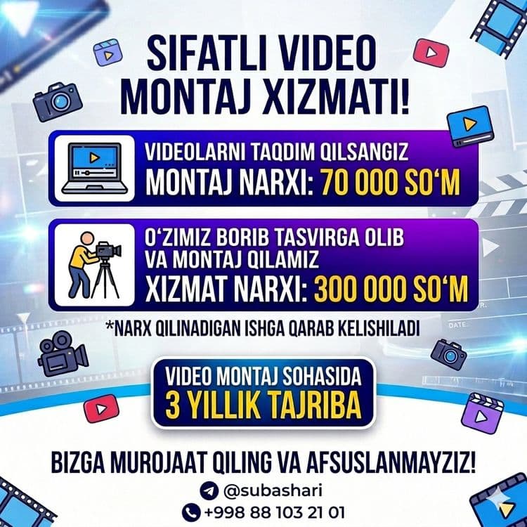 Arzon vodiomantaj xizmati — 1