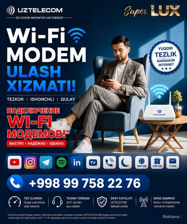 Wi-fi Ulash hizmati. — 1