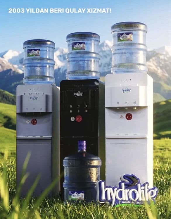 Доставка природной горной воды Hydrolife 19л в Самарканде — 2