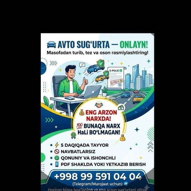 Sugurta online qilamiz
