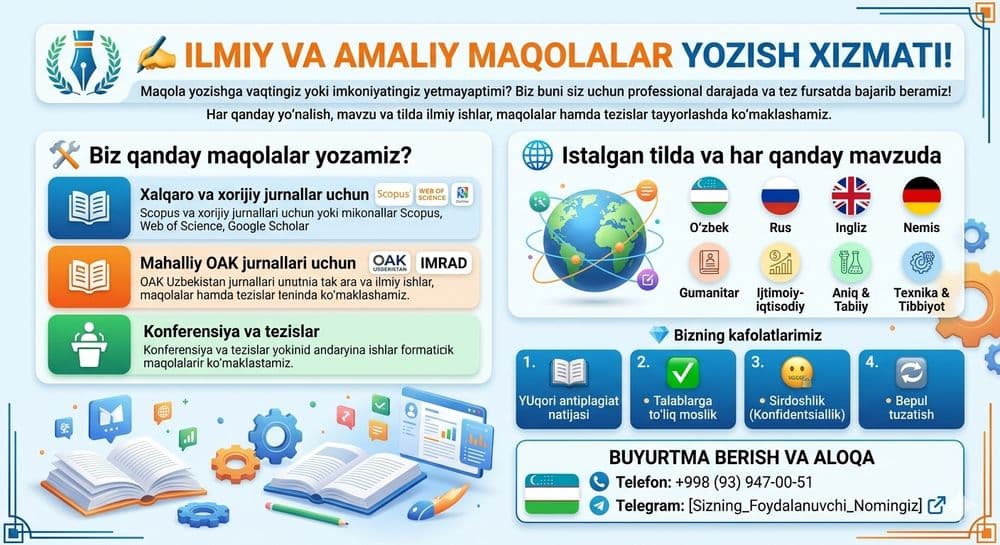 Maqola yozish xizmati — 1